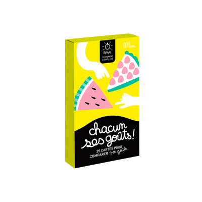 MINUS Jeu de discussion Chacun ses gouts Jaune