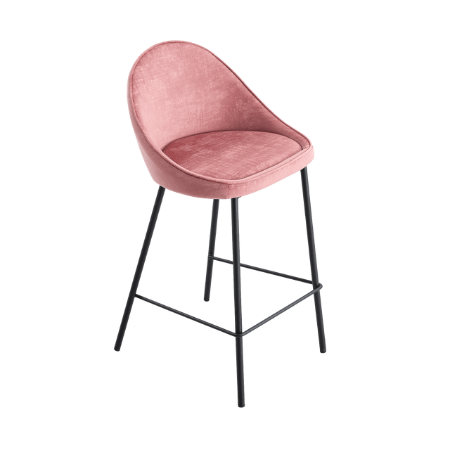 4MURS Tabouret de plan de travail CAITLYNE coloris rose