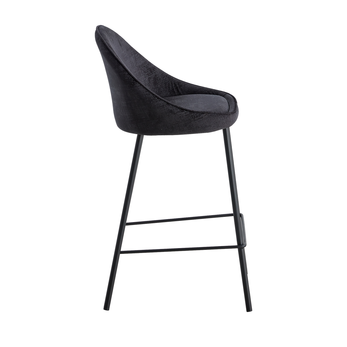 4MURS Tabouret de plan de travail Caitlyne Noir