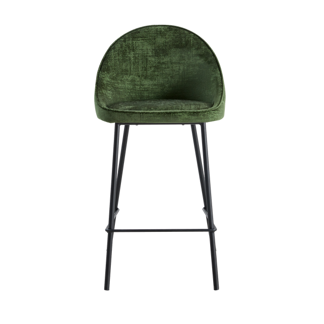 4MURS Tabouret de plan de travail CAITLYNE vert émeraude