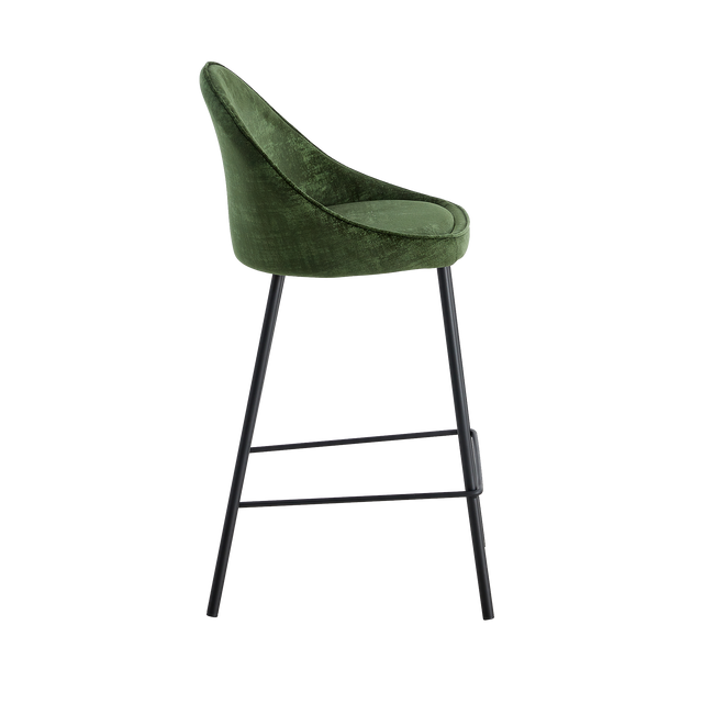 4MURS Tabouret de plan de travail CAITLYNE vert émeraude