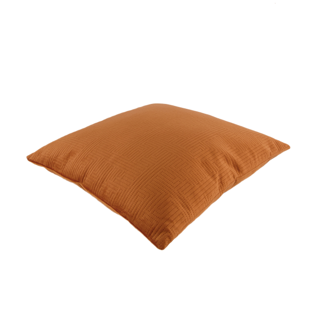 Coussin ADONIS coloris terracotta 45 x 45 cm