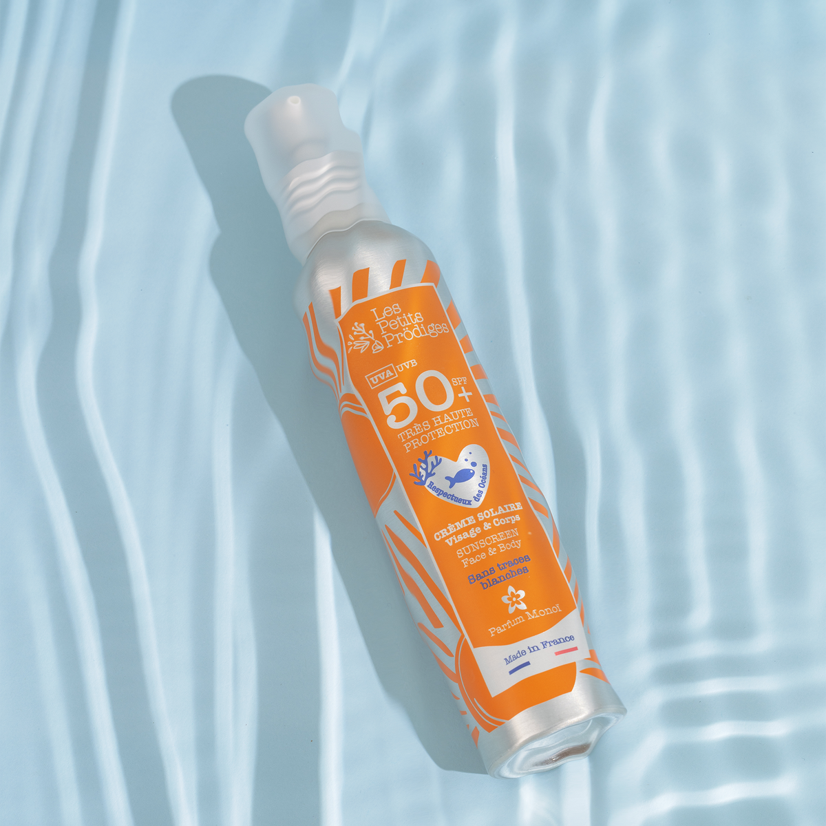 LES PETITS PRÖDIGES Soin corps Crème solaire spf50+ Orange Monoi 100ML