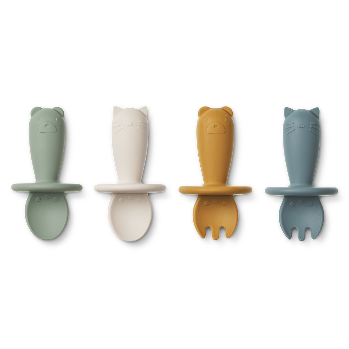 LIEWOOD Coffret couverts bébé Animaux Bleu/vert/blanc/jaune