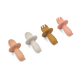 LIEWOOD Coffret couverts bébé Animaux Rose/blanc/jaune