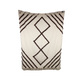 Plaid coton Rattan Blanc cassé/marron