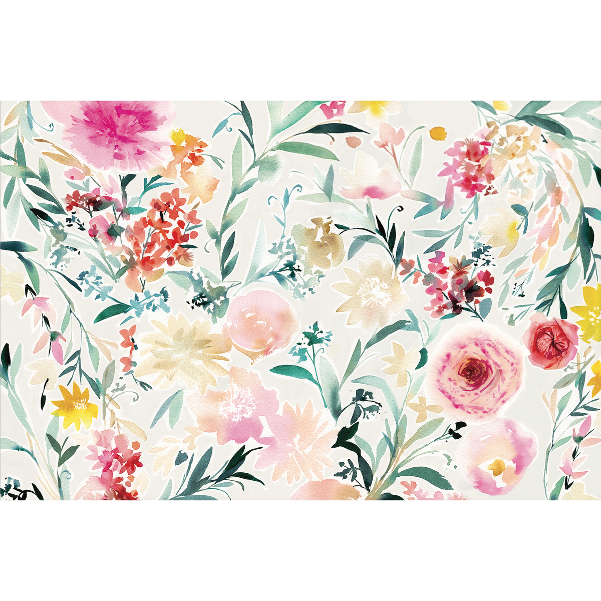 4MURS Papier peint panoramique XL Rosalia Multicolore Mat