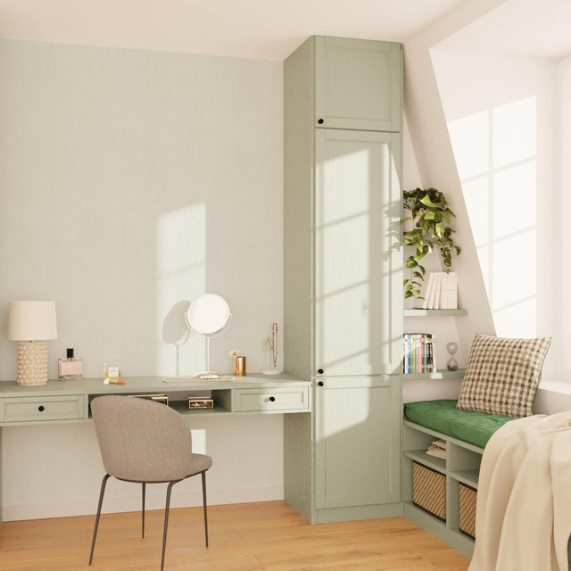 Papier peint intissé MARIANNE coloris blanc perlé