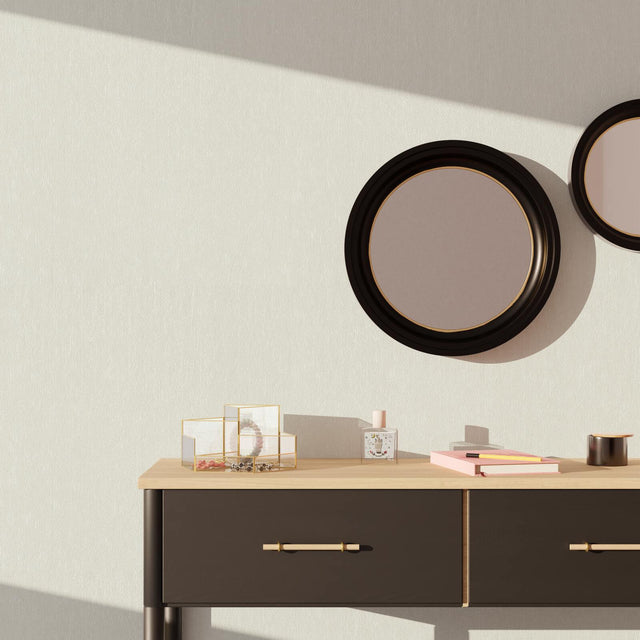 Papier peint intissé MARIANNE coloris blanc perlé