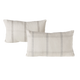 Coussin Pattma Blanc cassé/noir