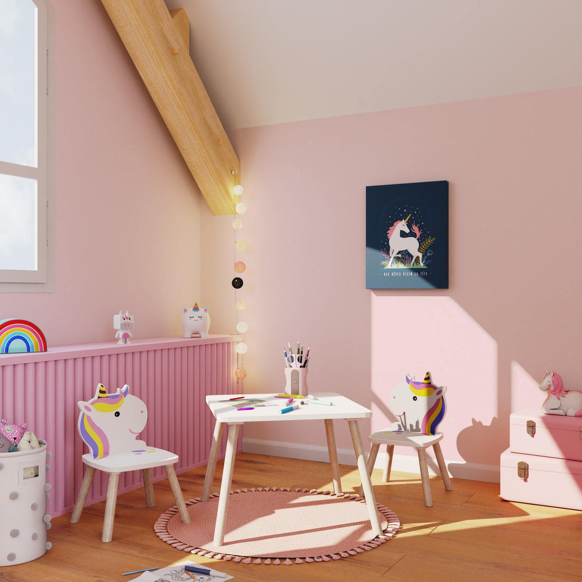 POUSSIÈRE D'ÉTOILES Peinture Poussière d'étoiles Rose adara Mat 2L