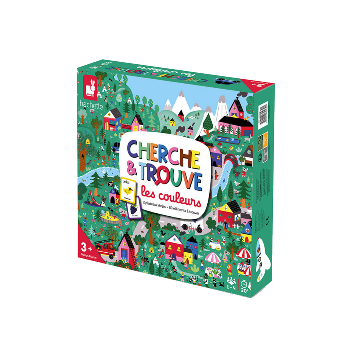 JANOD Jeu éducatif Cherche et trouve les couleurs Vert