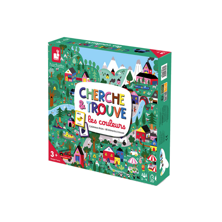 JANOD Jeu éducatif Cherche et trouve les couleurs Vert