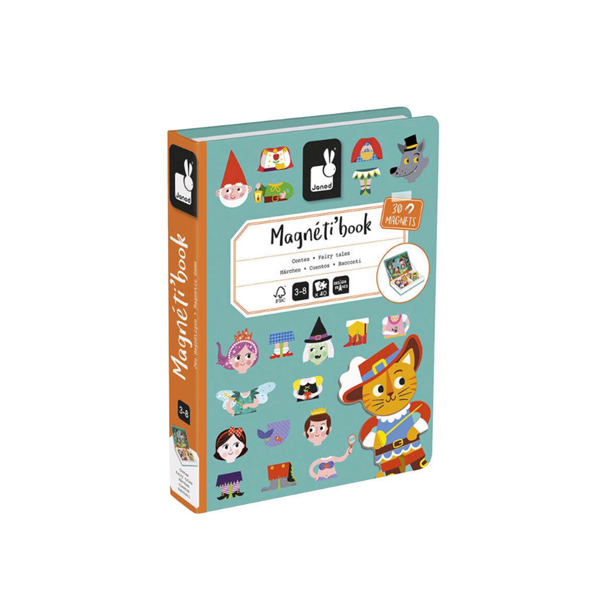 JANOD Jeu éducatif Magneti'book contes Bleu