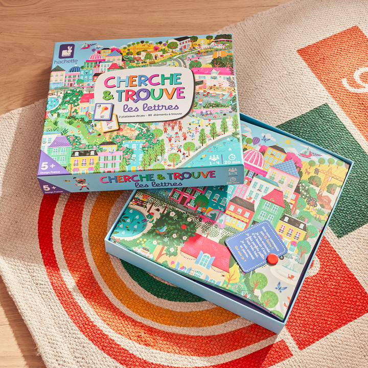 JANOD Jeu éducatif Cherche et trouve les lettres Bleu