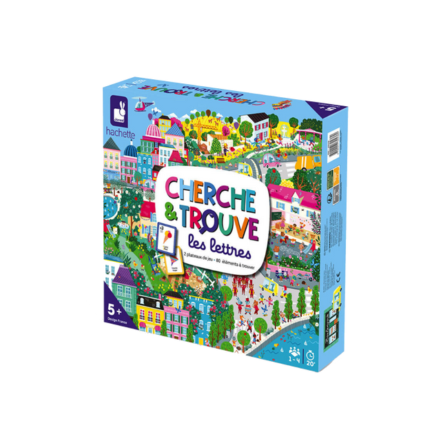 Janod Jeu éducatif CHERCHE ET TROUVE LES LETTRES