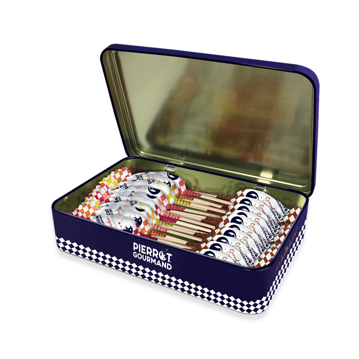 PIERROT GOURMAND Confiserie Boîte métal sucettes 262G