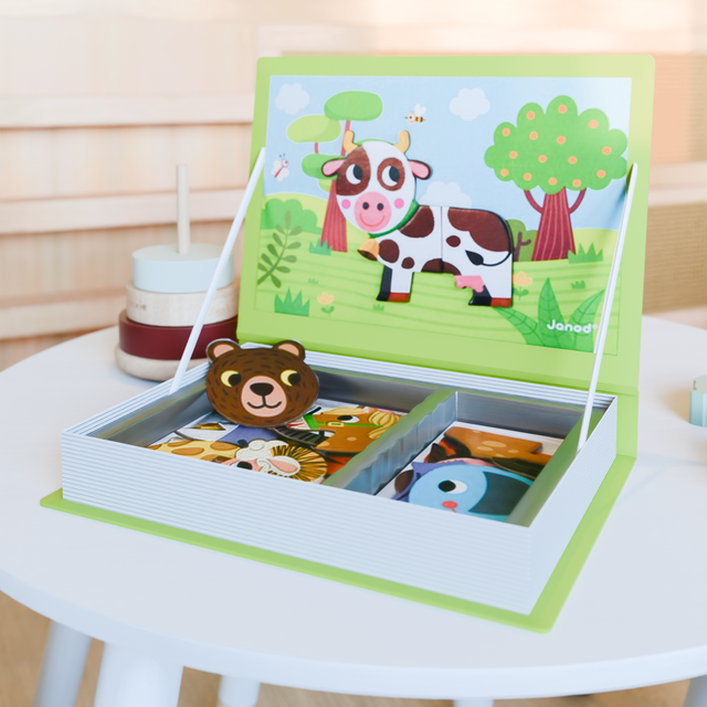 Janod Jeu éducatif MAGNETI'BOOK ANIMAUX
