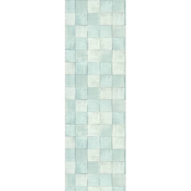 Papier peint intissé CARSTEN coloris bleu aqua