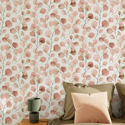 Papier peint intissé Adelie Rose poudré