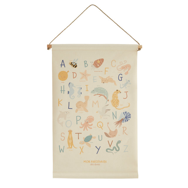 4MURS Kakémono déco ABÉCÉDAIRE DES DUNES multicolore