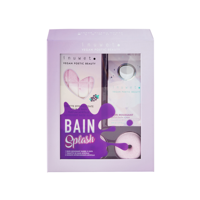 Inuwet Bain moussant SPLASH MYRTILLE Barbe à papa / Myrtille