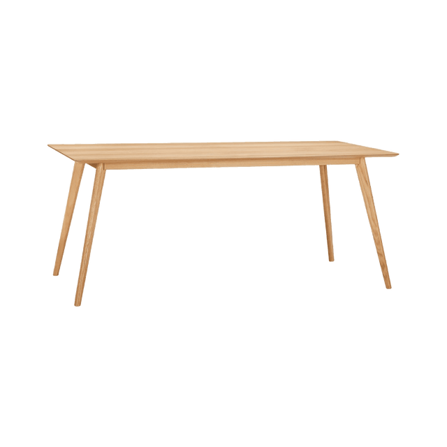 Table de salle à manger ANGOR coloris chêne 90 x 180 cm