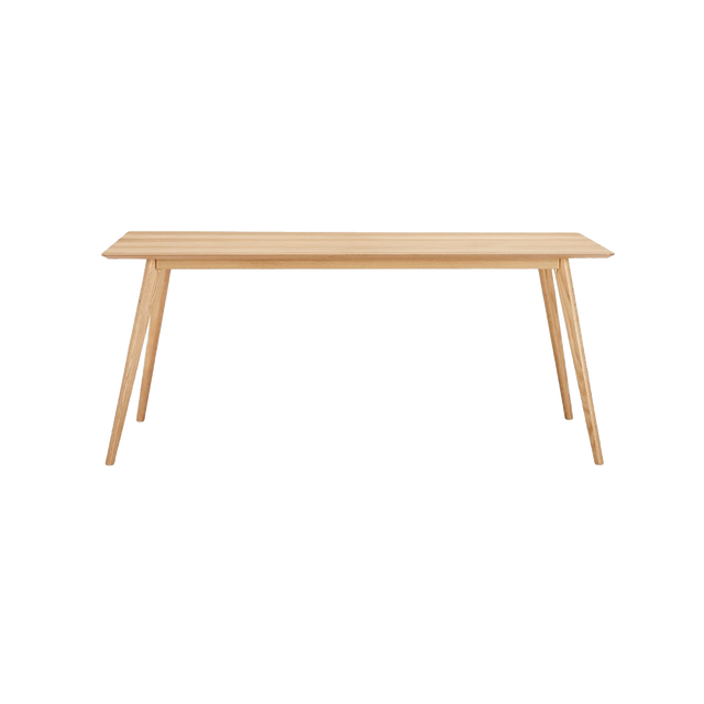 Table de salle à manger ANGOR coloris chêne 90 x 180 cm
