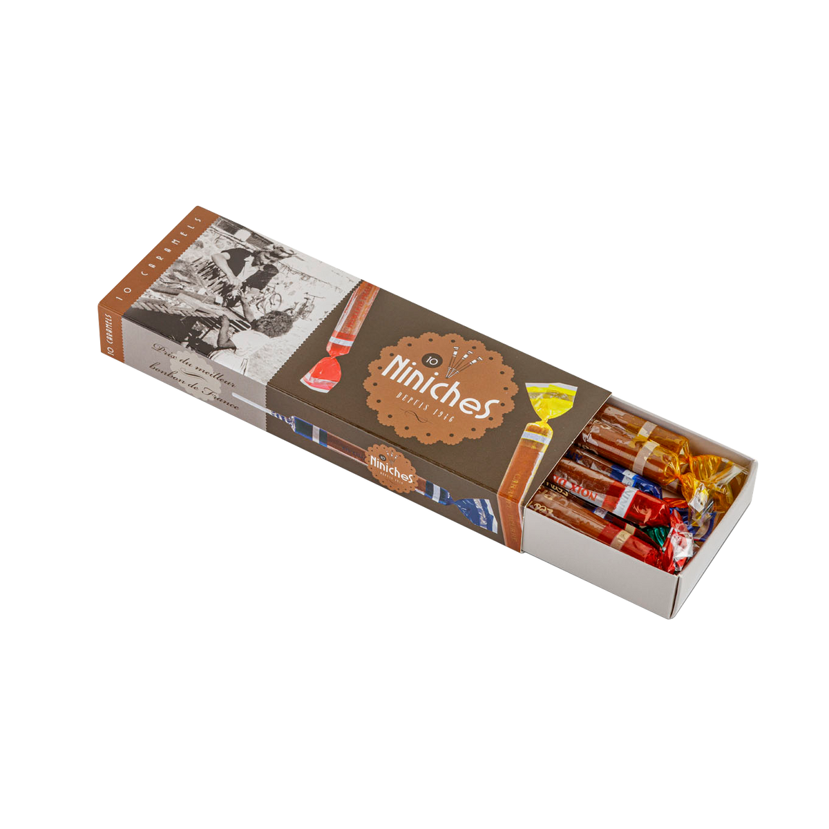 LA MAISON D'ARMORINE Confiserie Etui 10 niniches caramel 160G