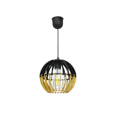 Suspension Coblence Noir et naturel