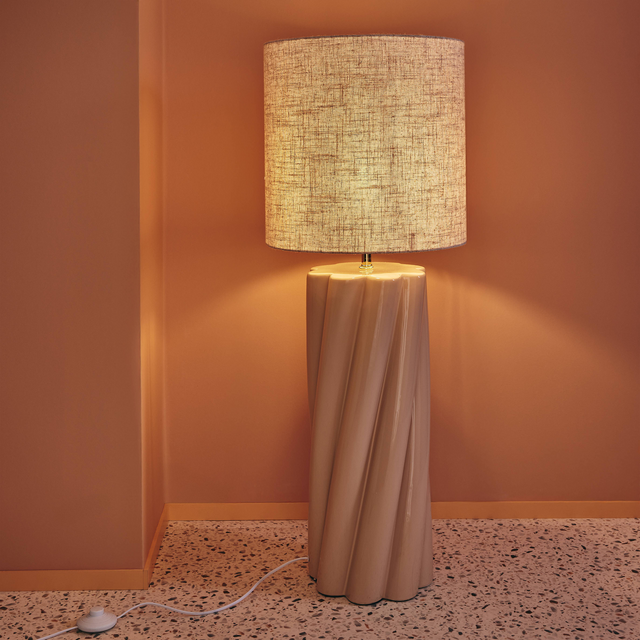 Ostaria Lampadaire TWIST coloris beige