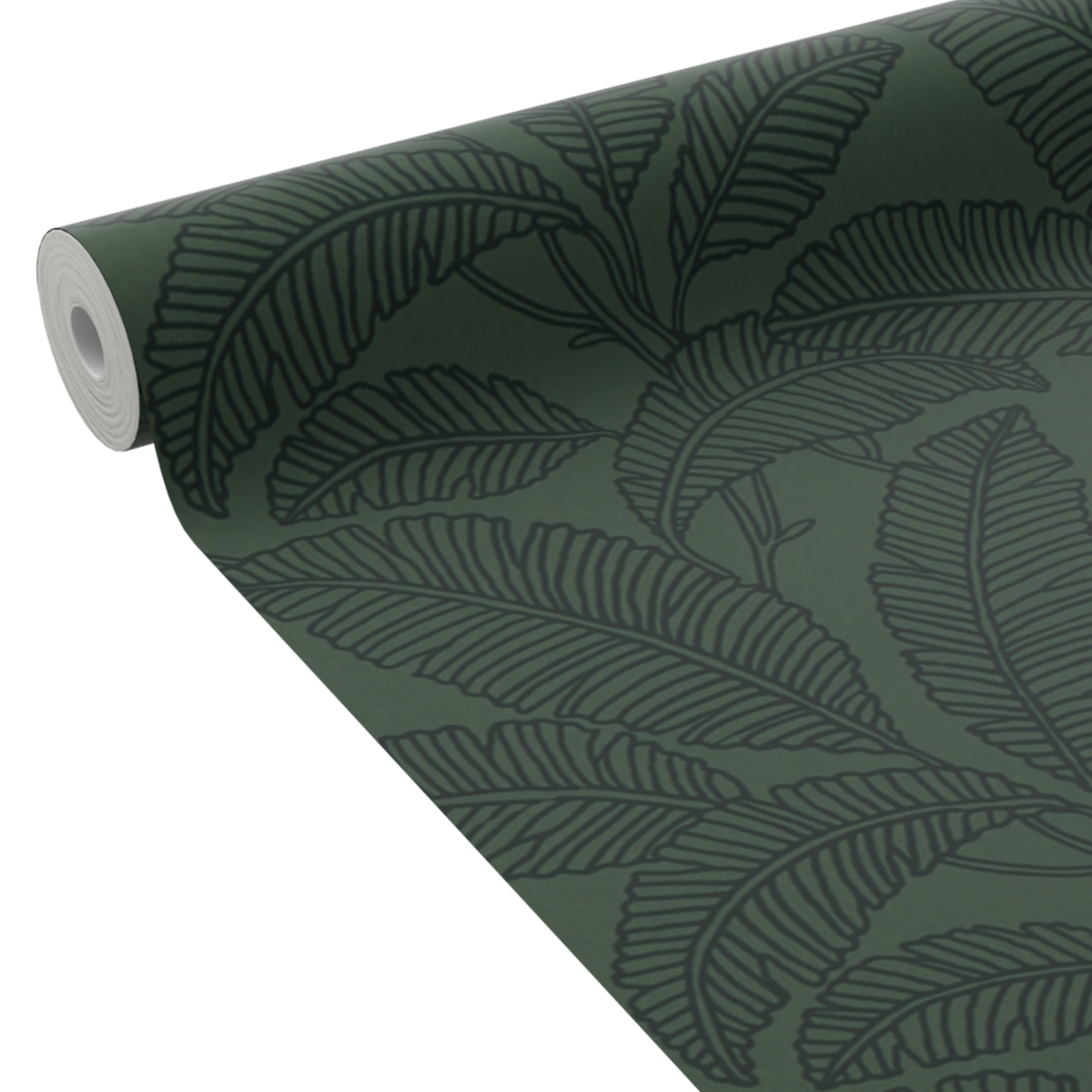 Papier peint intissé Teora Vert foncé