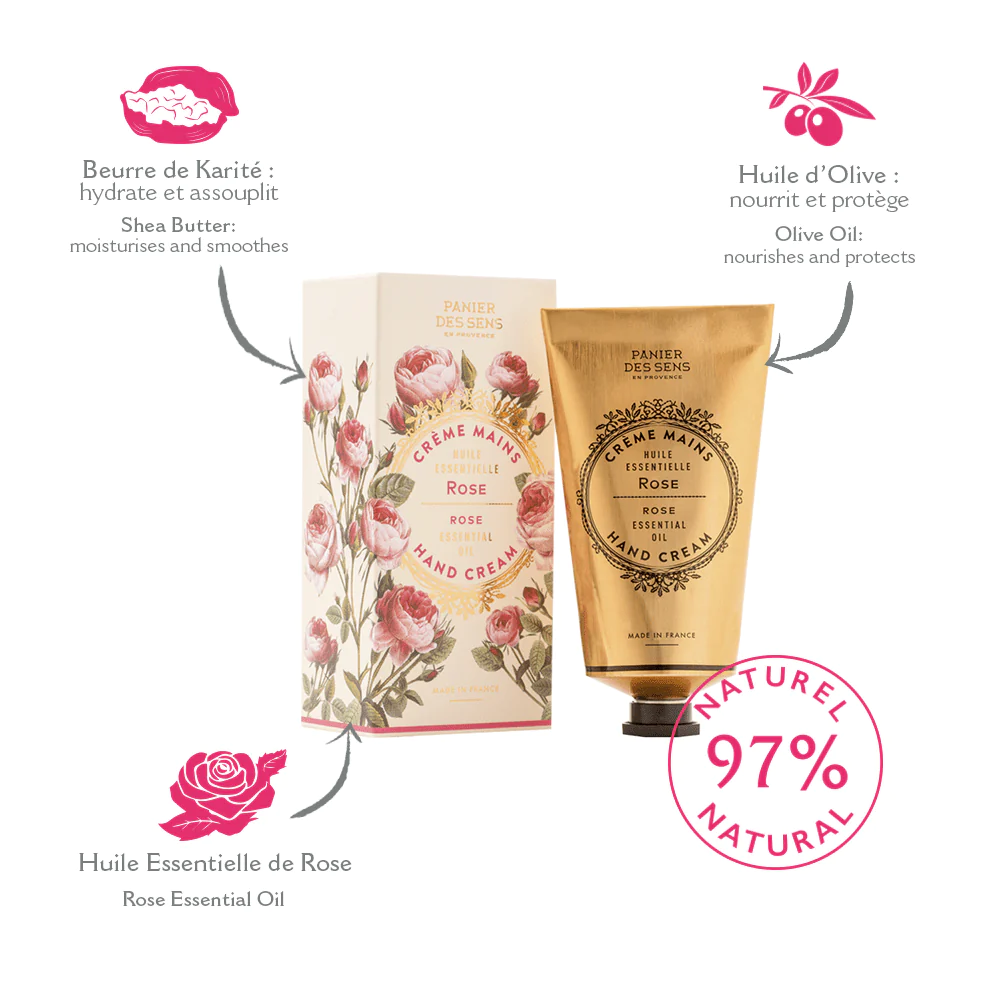 PANIER DES SENS Crème mains Rose Rose Rose 75ML