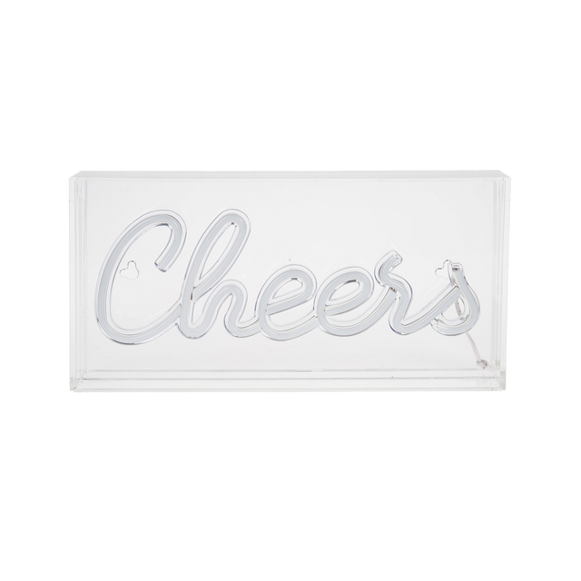 Néon CHEERS coloris blanc chaud