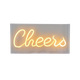Néon Cheers Blanc chaud