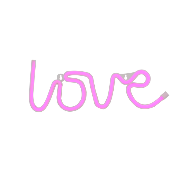 Néon LOVE coloris rose