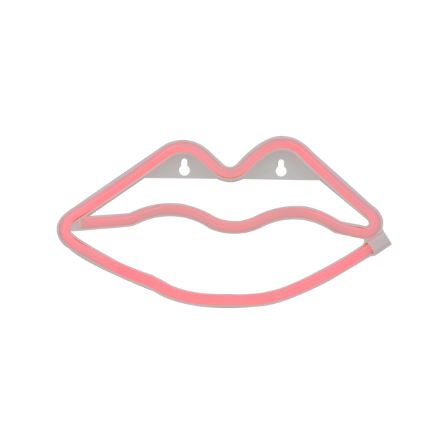 Néon BISOUS coloris rouge