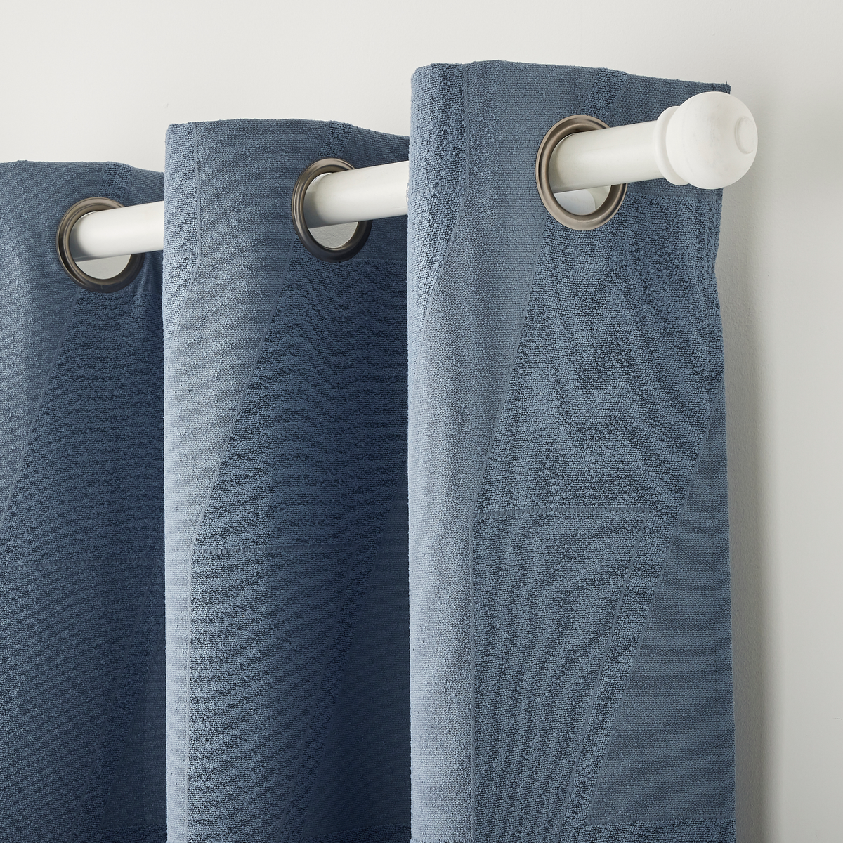 Rideau Enee Bleu acier