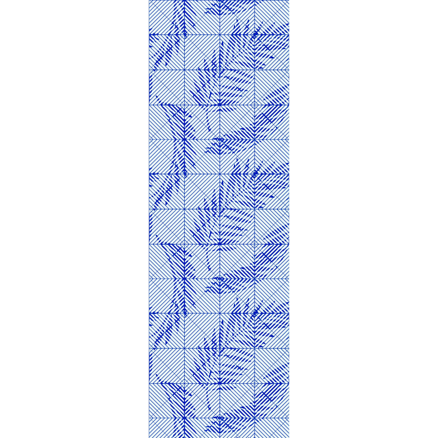 4MURS Papier peint intissé LOGAN coloris bleu électrique