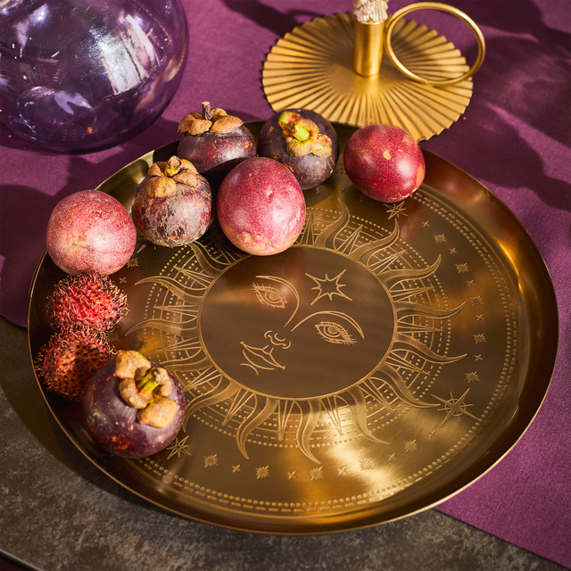 Temerity Jones Plateau décoratif JUNON coloris or