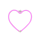Néon Coeur Rose