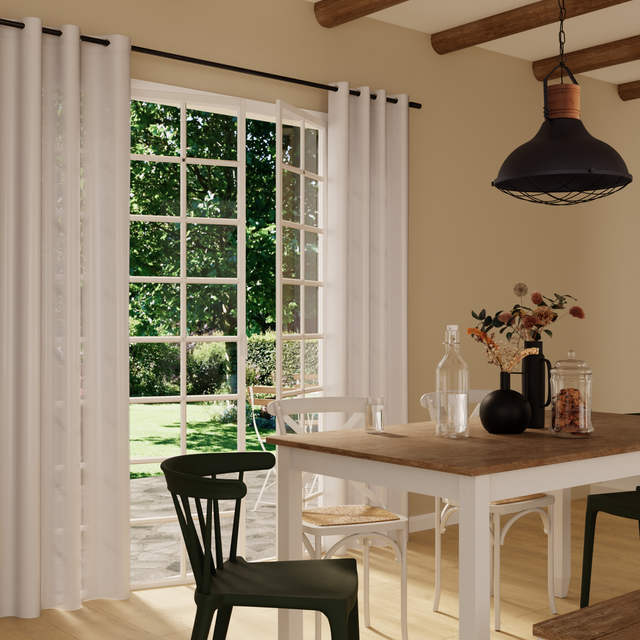 4MURS Voilage PROCIDA coloris blanc 140 x 240 cm