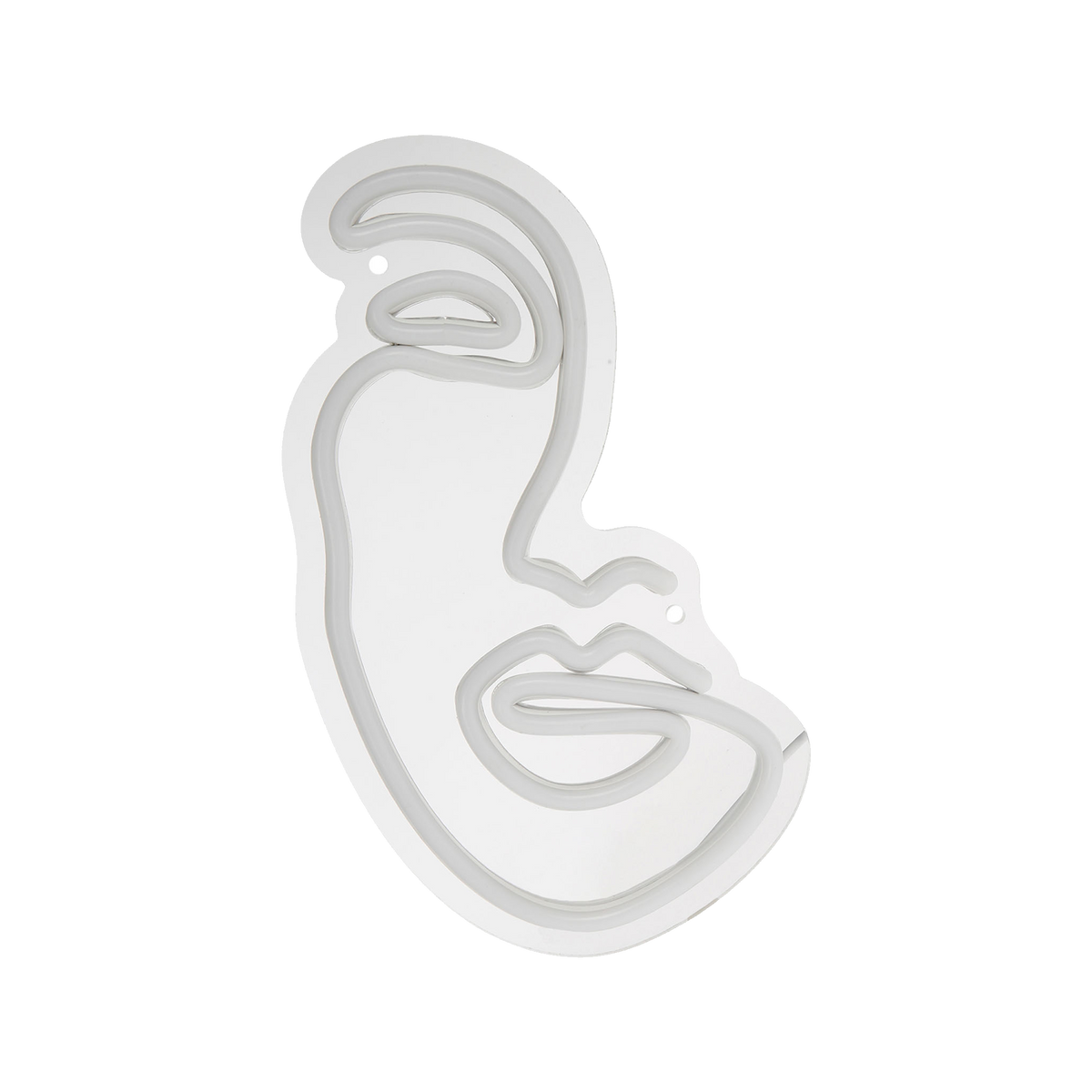 Néon Visage Blanc chaud