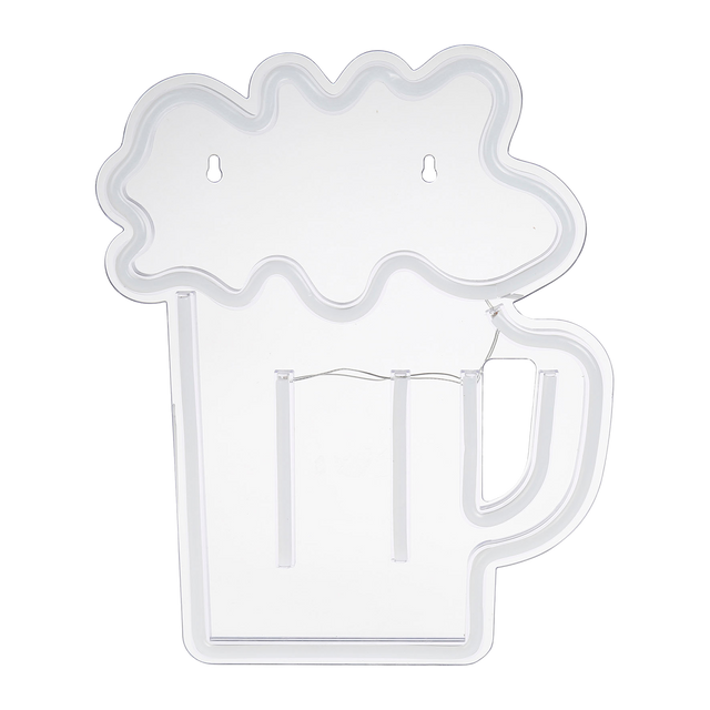 Néon PINTE coloris jaune/blanc