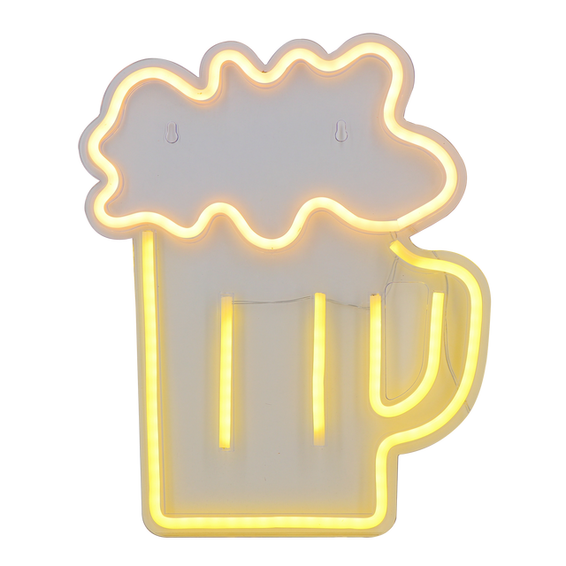 Néon PINTE coloris jaune/blanc