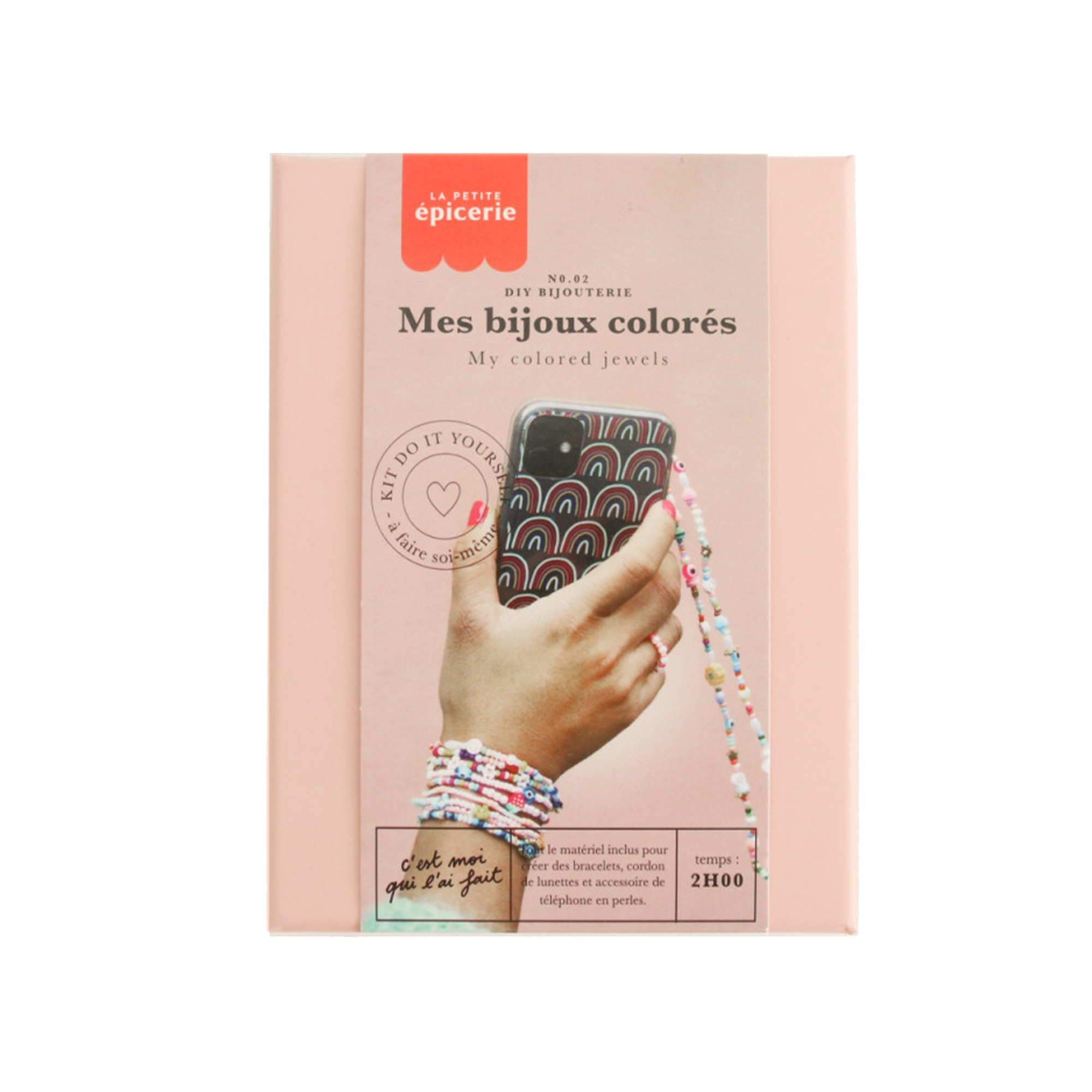 LA PETITE ÉPICERIE Kit création Mes bijoux colorés Rose