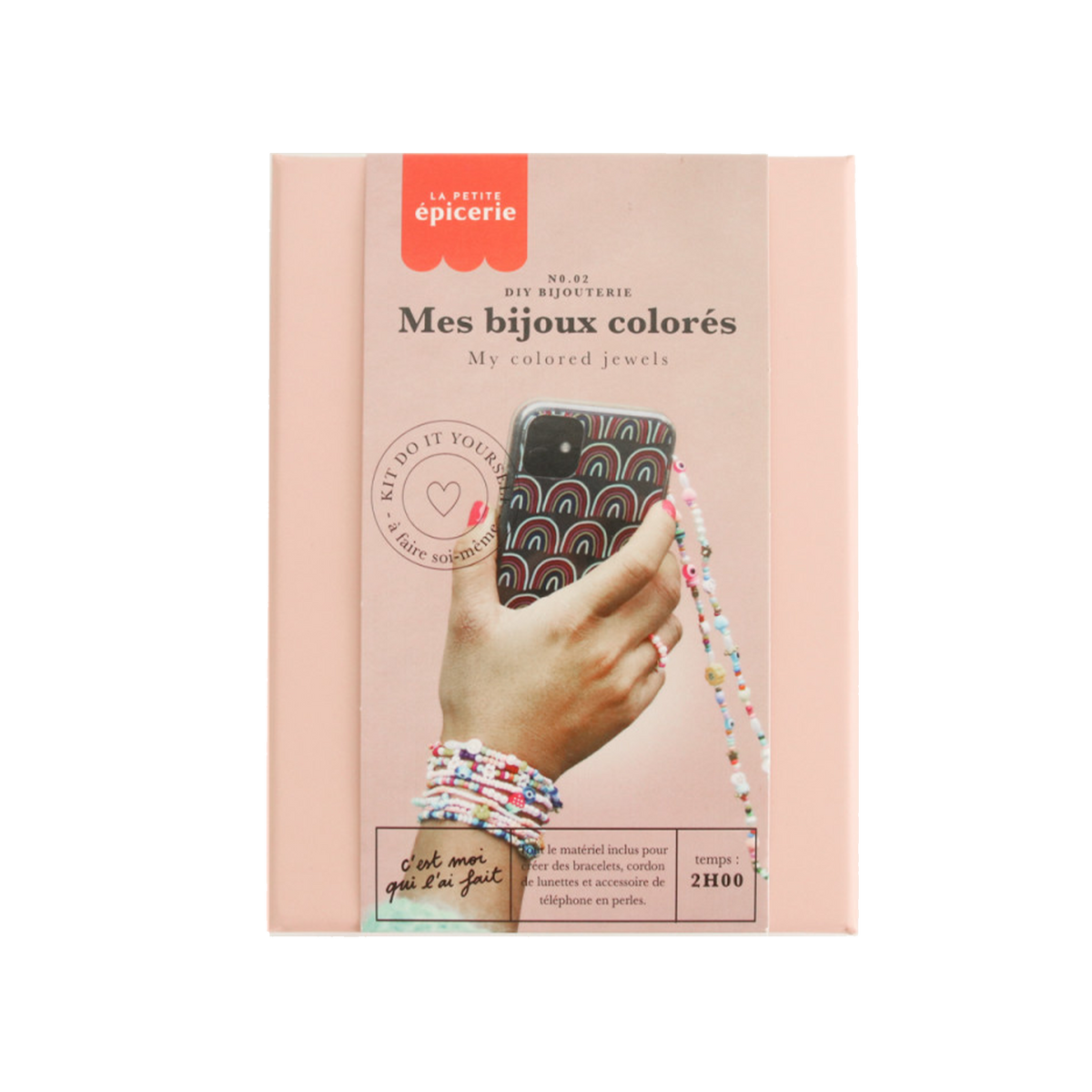 LA PETITE ÉPICERIE Kit création Mes bijoux colorés Rose