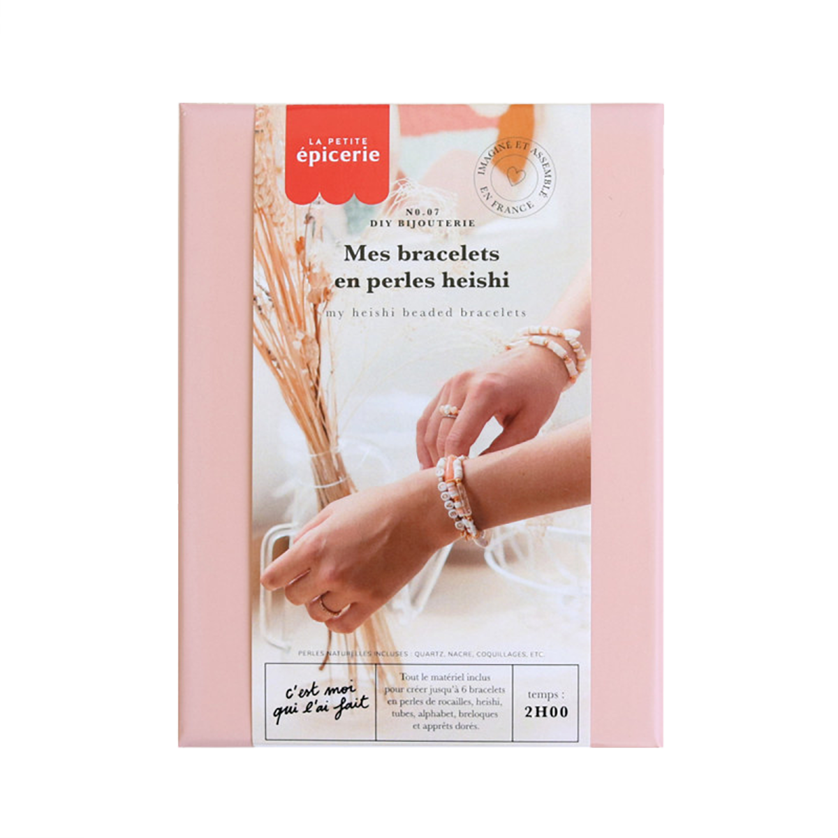LA PETITE ÉPICERIE Kit création Mes bracelets en perles heishi Rose