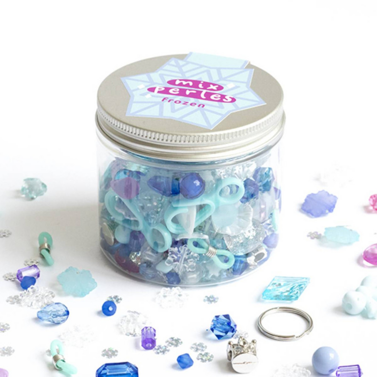 LA PETITE ÉPICERIE Kit création Mix de perles frozen Bleu