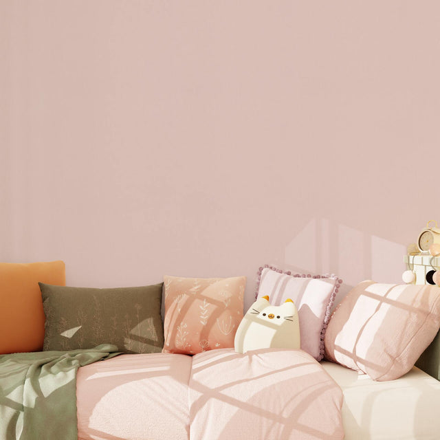 Papier peint intissé BAMBINO coloris rose poudré